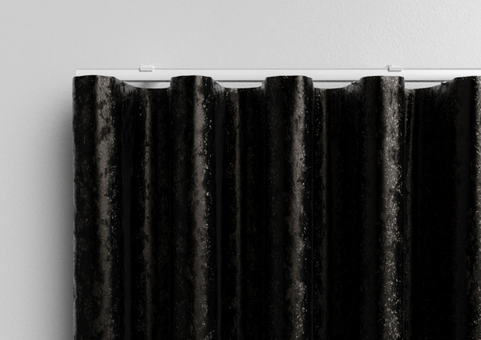 Crushed Velvet, Black Noir - Made to Measure Curtains - Image 13